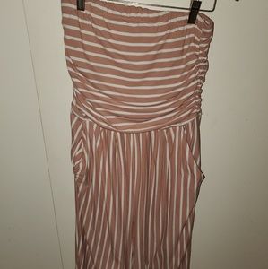 Blush striped romper